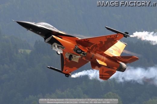 2009-06-26 Zeltweg Airpower 1183 General Dynamics F-16 Fighting Falcon - Dutch Air Force